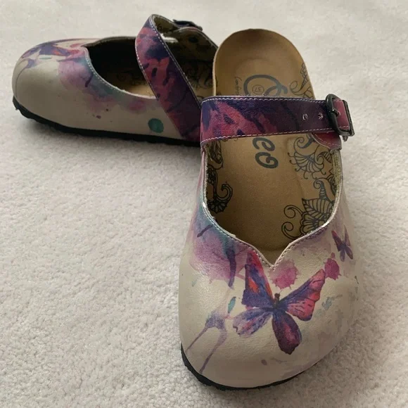 Excellent condition: Calceo purple butterfly mule EU 37 - Picture 14 of 15
